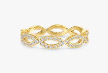 Load image into Gallery viewer, 14k Solid Gold Diamond Eternity Ring