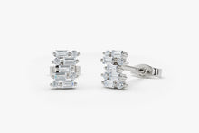 Load image into Gallery viewer, Baguette Diamond Stud Earrings