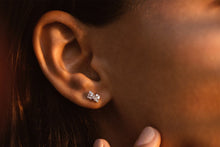 Load image into Gallery viewer, Baguette Diamond Stud Earrings